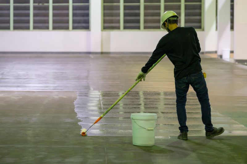 Epoxy Floor Coating in Warehouse